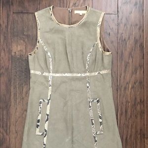 Olive Snakeskin Michael Kors Dress